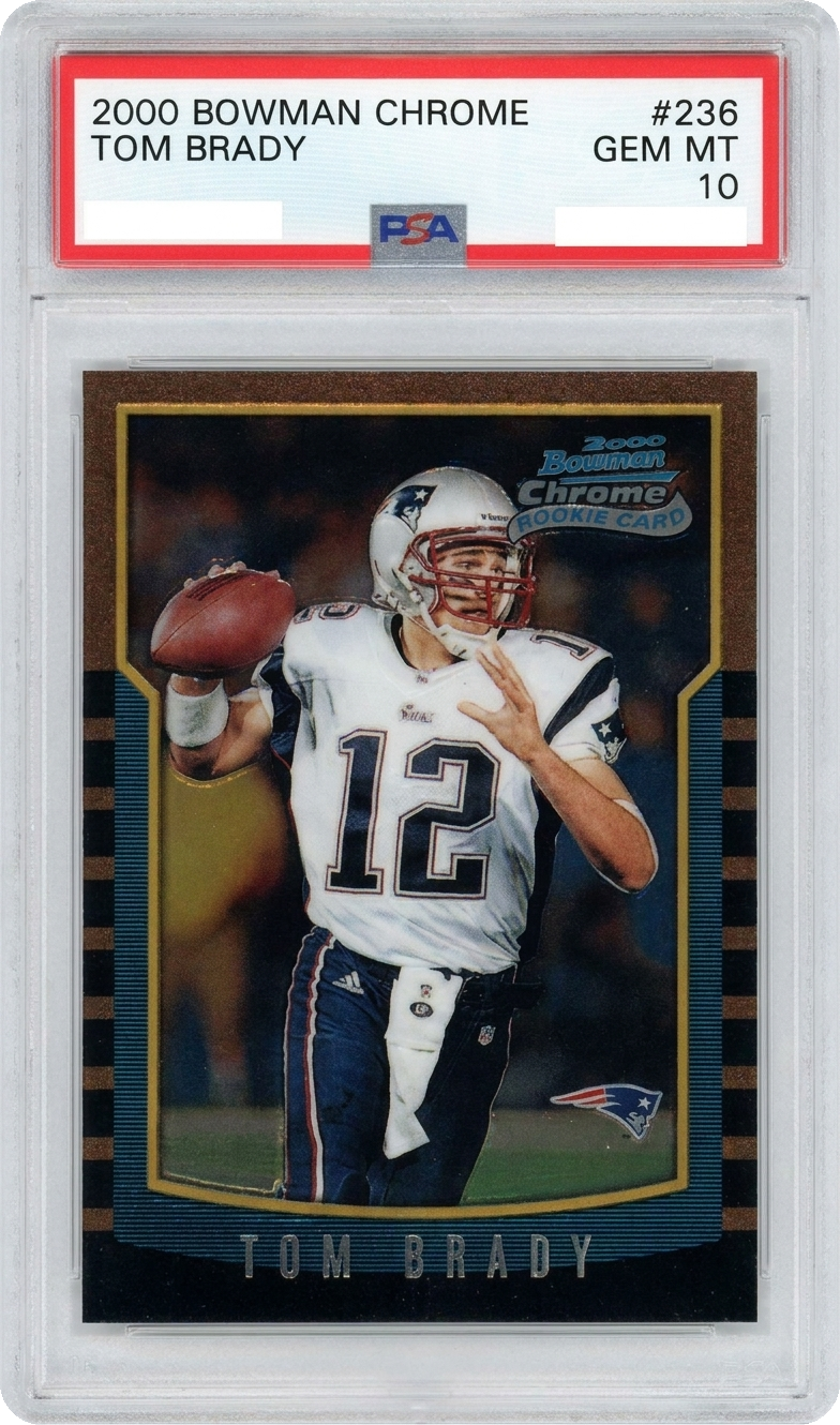 Tom Brady RC — graded slab