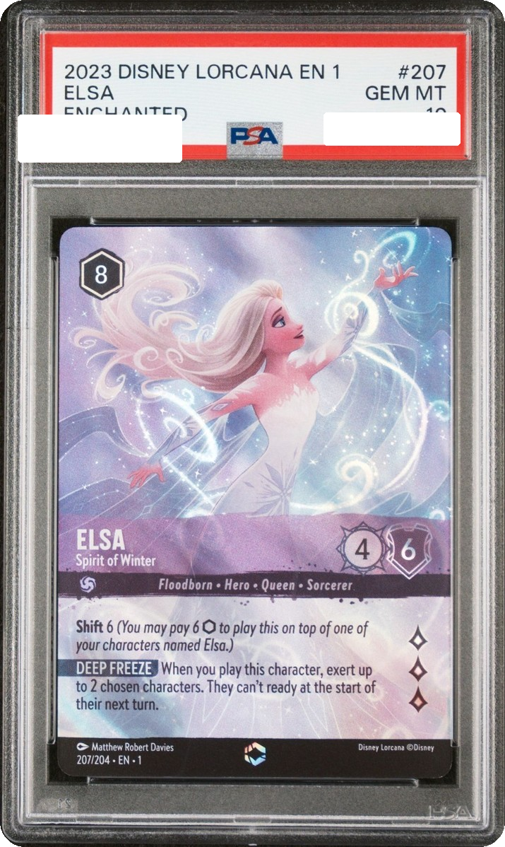 Elsa — Spirit of Winter — graded slab