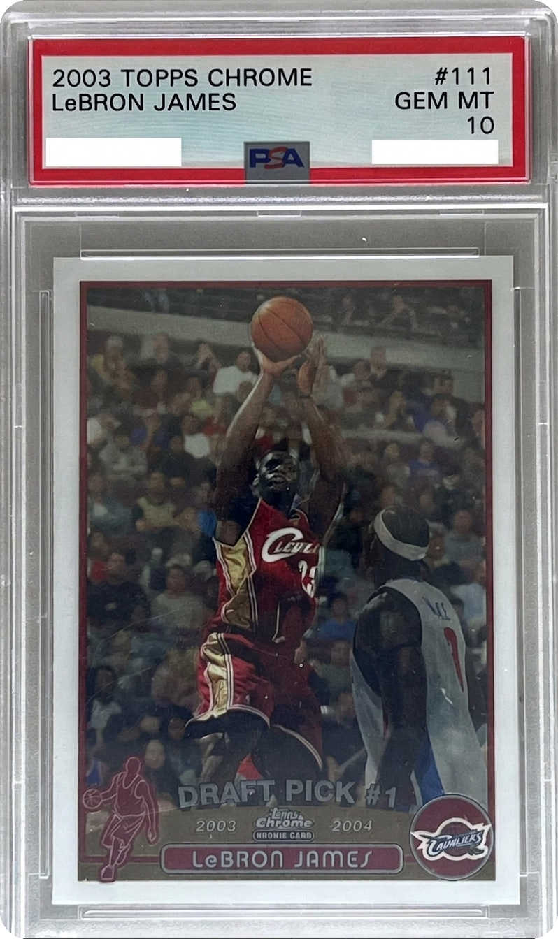 LeBron James RC — graded slab