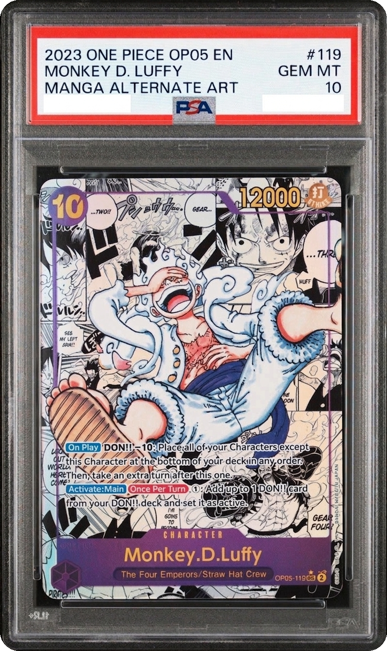 Monkey D. Luffy — graded slab