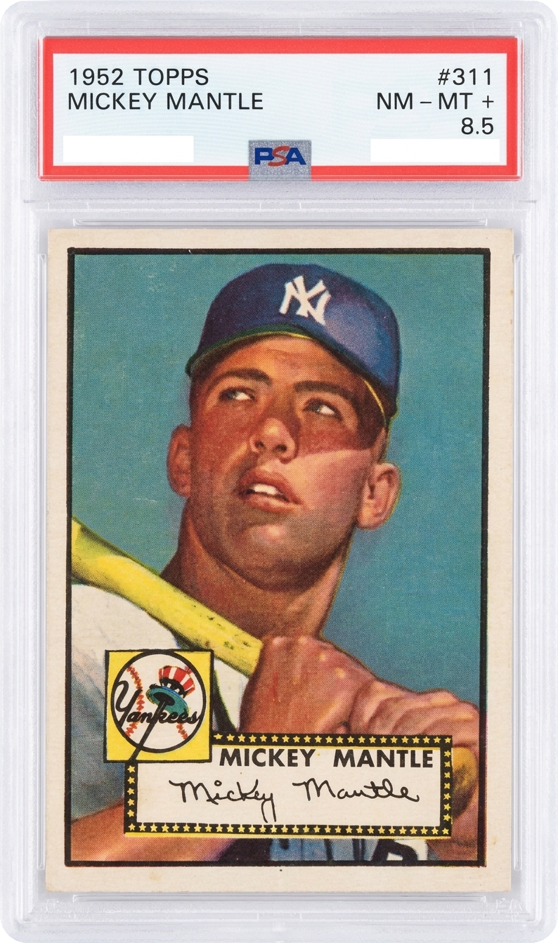 Mickey Mantle — graded slab