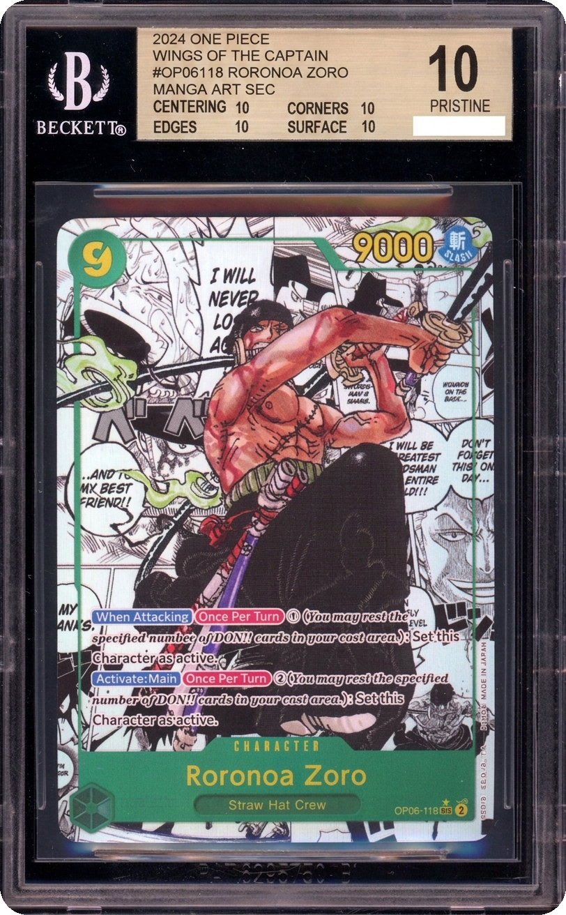 Roronoa Zoro — graded slab